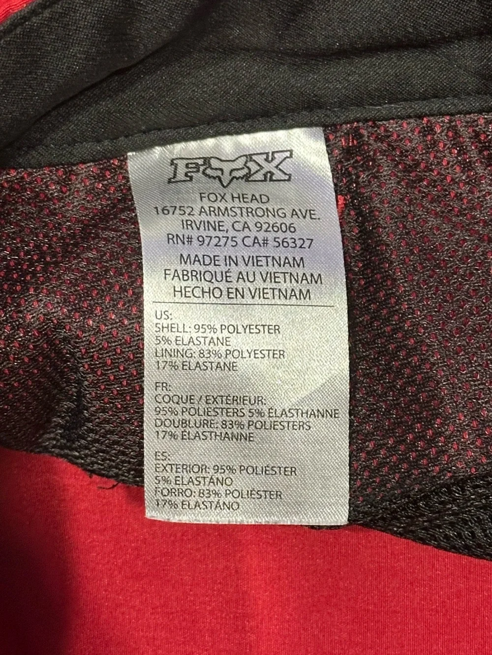 Fox Ranger Cargo Bike Shorts in Red Size 32